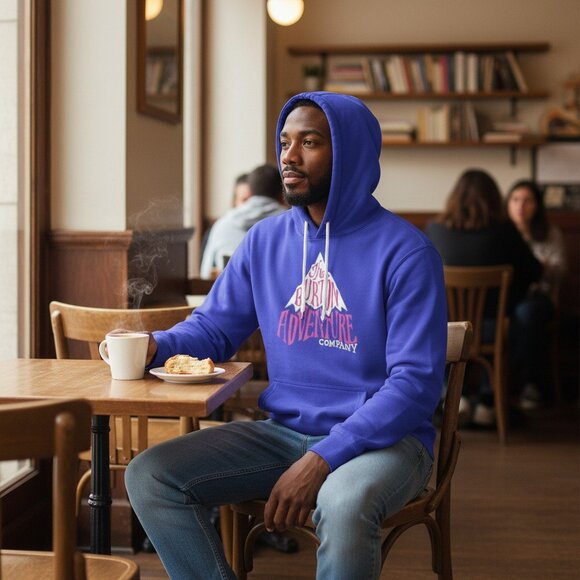 Burton Hoodie Homme Médium Oversize (équivaut grand Large) Violet - Picture 2 of 9